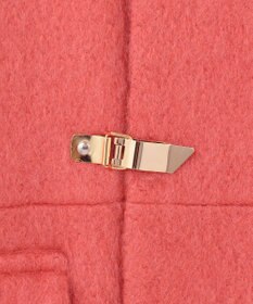 GRACE CONTINENTAL ノーカラーシャギーコート