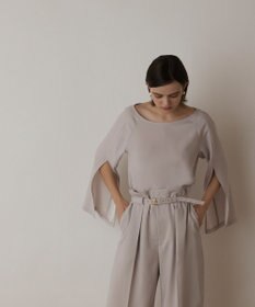 GRACE CONTINENTAL スリットスリーブトップ