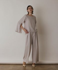 GRACE CONTINENTAL スリットスリーブトップ
