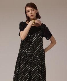 GRACE CONTINENTAL フォイルドットキャミワンピース