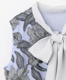 GRACE CONTINENTAL フラワー刺繍ミディドレス