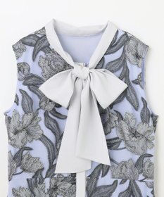 GRACE CONTINENTAL フラワー刺繍ミディドレス