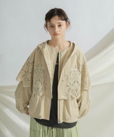 グレースコンチネンタルレイヤードカットワークコート