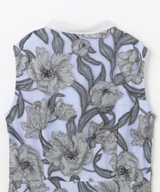 GRACE CONTINENTAL フラワー刺繍ミディドレス