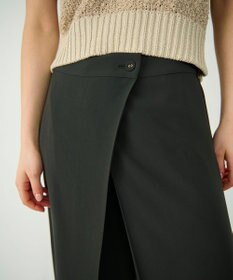 GRACE CONTINENTAL ラップレイヤードパンツ