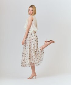 GRACE CONTINENTAL マリンembフレアスカート