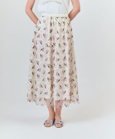 GRACE CONTINENTAL マリンembフレアスカート