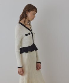 GRACE CONTINENTAL バイカラーニットワンピース