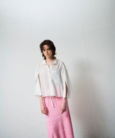 GRACE CONTINENTAL シアーポンチョシャツ