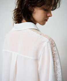 GRACE CONTINENTAL シアーポンチョシャツ