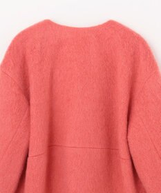 GRACE CONTINENTAL ノーカラーシャギーコート