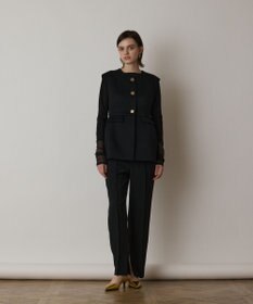 GRACE CONTINENTAL インサイドスリットスリムパンツ