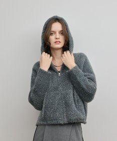 GRACE CONTINENTAL フェザーニットパーカー