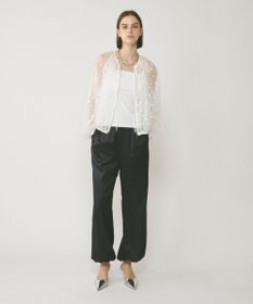 GRACE CONTINENTAL チュールノーカラーブルゾン