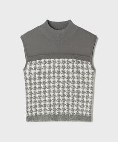 GRACE CONTINENTAL ツイードベアニットトップ