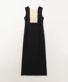 GRACE CONTINENTAL シアーラッフルロングドレス