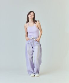 GRACE CONTINENTAL ドロストウエストデニムパンツ ラベンダー
