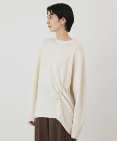 GRACE CONTINENTAL イレヘムブローチニットトップ