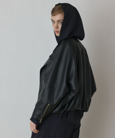 GRACE CONTINENTAL フェイクレザーライダース