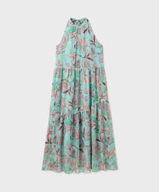 GRACE CONTINENTAL リゾートプリントティアードワンピース