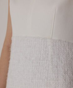 GRACE CONTINENTAL フェザー刺繍コンビワンピース