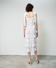 GRACE CONTINENTAL ケミカルフラワーレースワンピース