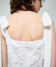 GRACE CONTINENTAL ケミカルフラワーレースワンピース