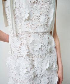 GRACE CONTINENTAL ケミカルフラワーレースワンピース