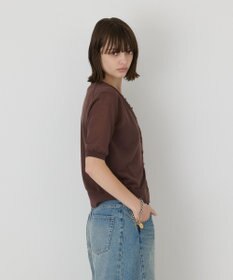 GRACE CONTINENTAL ハーフスリーブニットカーディガン