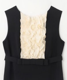 GRACE CONTINENTAL シアーラッフルロングドレス