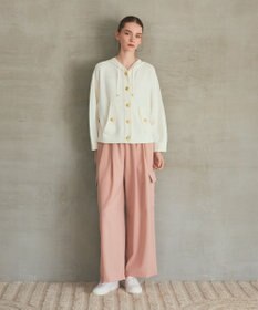 GRACE CONTINENTAL ニットフーディブルゾン