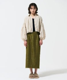 GRACE CONTINENTAL タフタギャザーシャツ