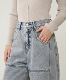 GRACE CONTINENTAL ライン切替デニムパンツ