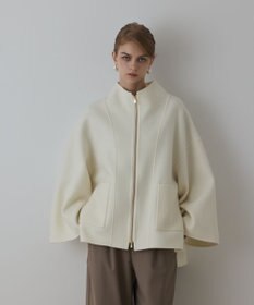 GRACE CONTINENTAL ストール付リバージップブルゾン