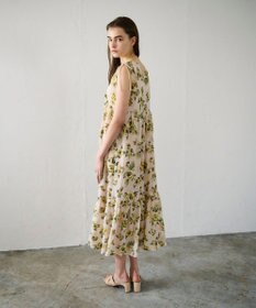 GRACE CONTINENTAL エスニックフラワー刺繍ワンピース