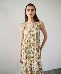 GRACE CONTINENTAL エスニックフラワー刺繍ワンピース