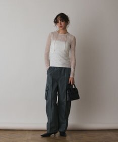 GRACE CONTINENTAL ナイロンジップカーゴパンツ