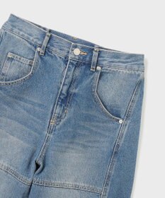 GRACE CONTINENTAL ライン切替デニムパンツ