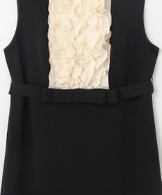 GRACE CONTINENTAL シアーラッフルロングドレス