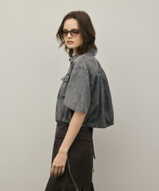 GRACE CONTINENTAL ハーフスリーブデニムシャツ