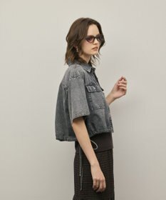 GRACE CONTINENTAL ハーフスリーブデニムシャツ