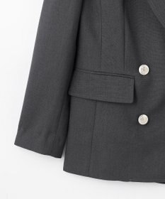 GRACE CONTINENTAL 麻調バックギャザージャケット