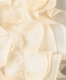 GRACE CONTINENTAL シアーラッフルロングドレス