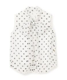 GRACE CONTINENTAL シアードットプリントブラウス