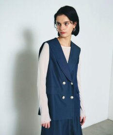 GRACE CONTINENTAL セーラーカラーサテンベスト