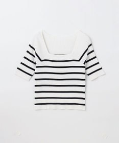 GRACE CONTINENTAL ハーフスリーブニットトップ