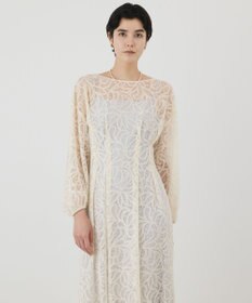 GRACE CONTINENTAL ペイズリーフラワー刺繍ワンピース