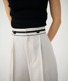 GRACE CONTINENTAL タックワイドパンツ