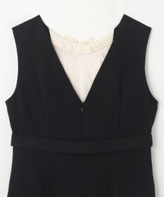 GRACE CONTINENTAL シアーラッフルロングドレス