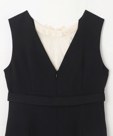 GRACE CONTINENTAL シアーラッフルロングドレス